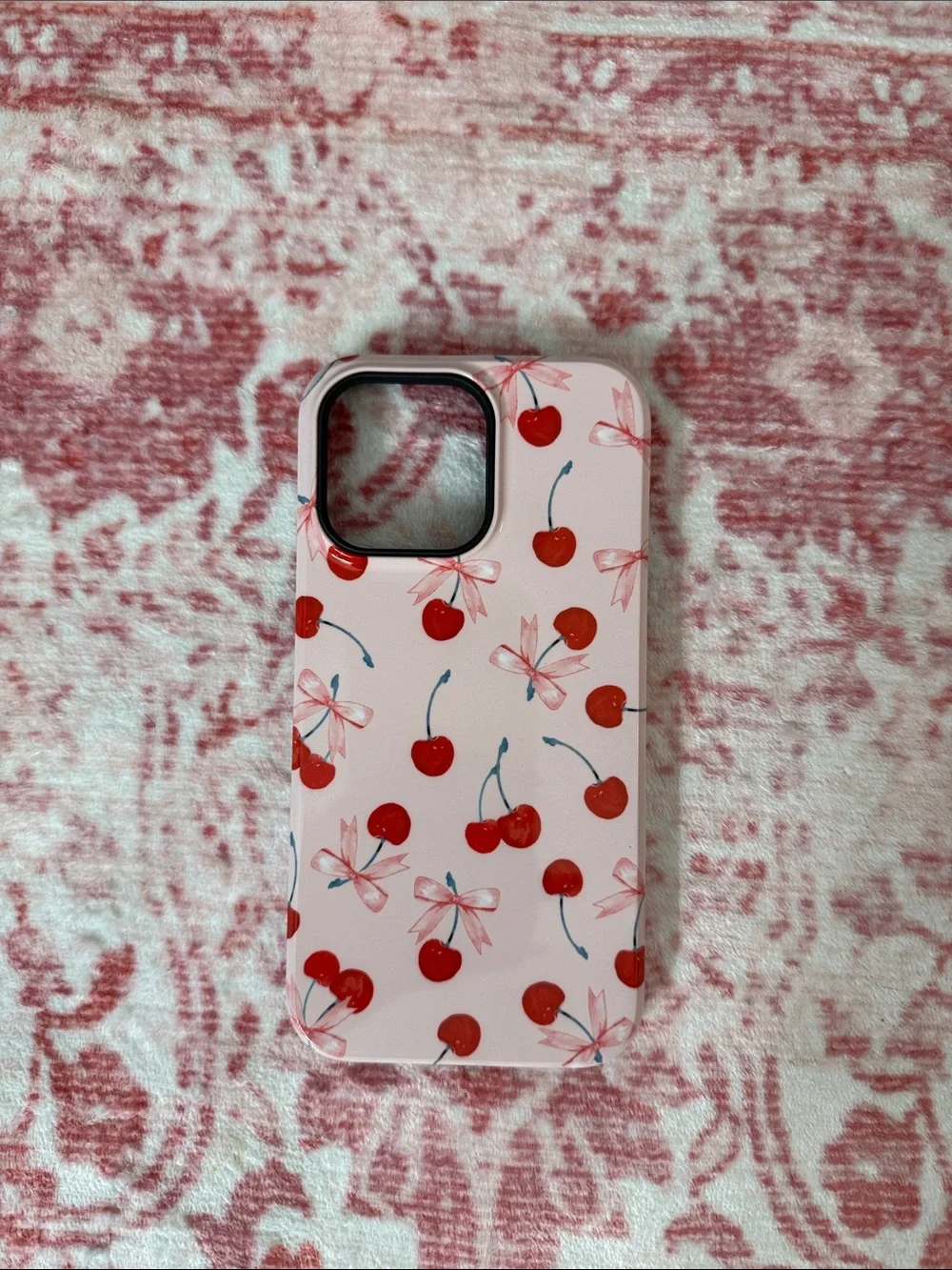 Pink Cherry Print Phone Case!